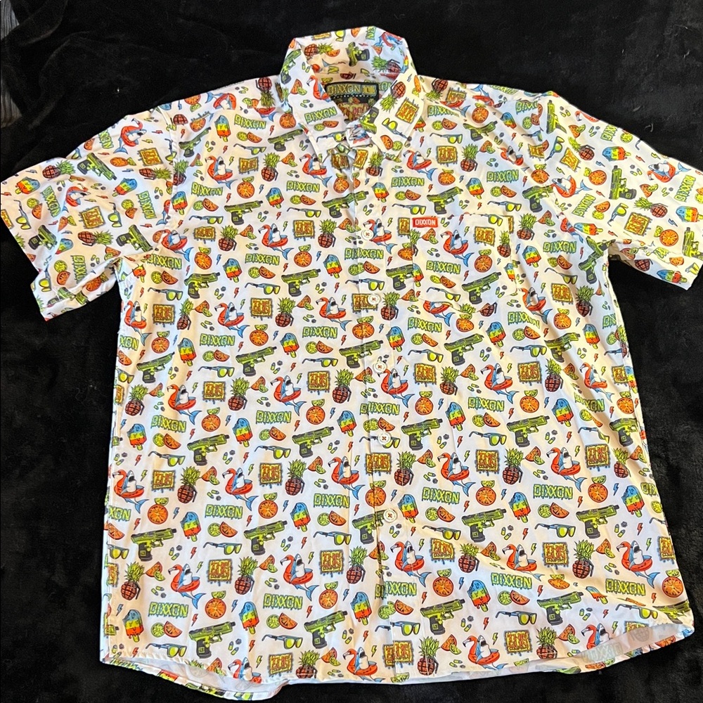 Dixxon ‘The Gun Store’ party shirt.